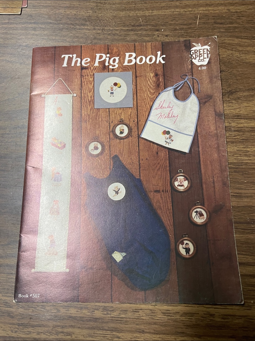 The Pig Book vintage craft pattern booklet - blue & brown